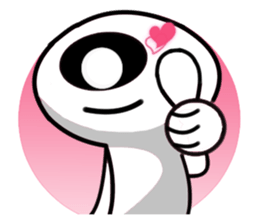 one eye alien sticker sticker #13718987