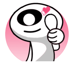 one eye alien sticker sticker #13718987