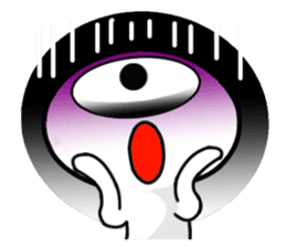 one eye alien sticker sticker #13718988