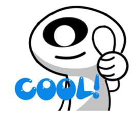 one eye alien sticker sticker #13718992