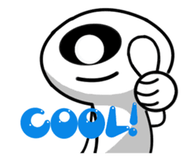 one eye alien sticker sticker #13718992