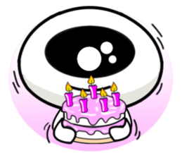 one eye alien sticker sticker #13718995