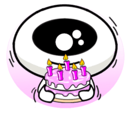 one eye alien sticker sticker #13718995