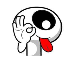 one eye alien sticker sticker #13718998