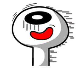 one eye alien sticker sticker #13718999