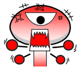 one eye alien sticker sticker #13719000