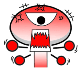 one eye alien sticker sticker #13719000