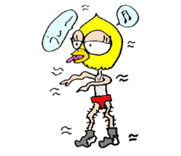 Wrestling mask "Bird mask" calling on sticker #13719317