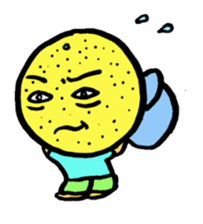 orange and dog sticker #13719458