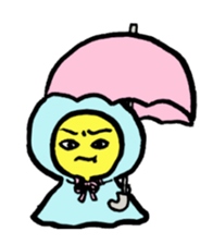 orange and dog sticker #13719461