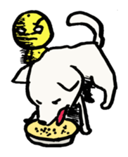 orange and dog sticker #13719465