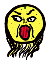 orange and dog sticker #13719469