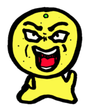 orange and dog sticker #13719473