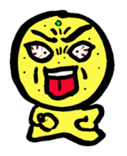 orange and dog sticker #13719479