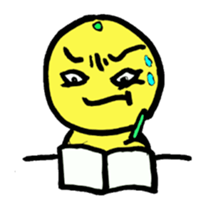 orange and dog sticker #13719481