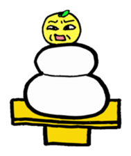 orange and dog sticker #13719483