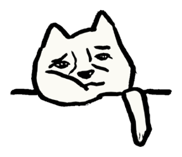 orange and dog sticker #13719484