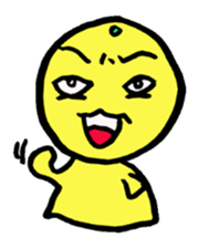 orange and dog sticker #13719491