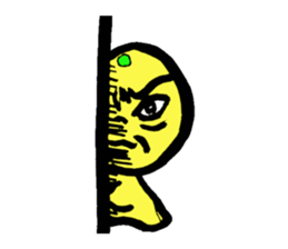 orange and dog sticker #13719493