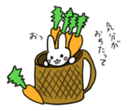 Kansai dialect rabbit"Kakipi" sticker #13719550