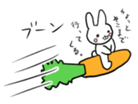 Kansai dialect rabbit"Kakipi" sticker #13719552