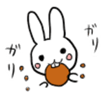 Kansai dialect rabbit"Kakipi" sticker #13719557