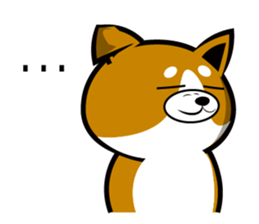 Sagging ear Shibatchi [Shiba Inu] sticker #13720207