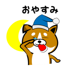 Sagging ear Shibatchi [Shiba Inu] sticker #13720216