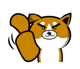 Sagging ear Shibatchi [Shiba Inu] sticker #13720230