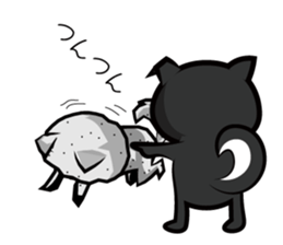 Sagging ear Shibatchi [Shiba Inu] sticker #13720233