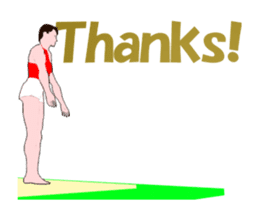Gymnastics animation english. sticker #13720458