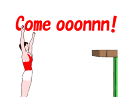 Gymnastics animation english. sticker #13720460