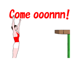 Gymnastics animation english. sticker #13720460