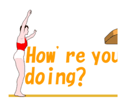 Gymnastics animation english. sticker #13720461