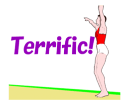 Gymnastics animation english. sticker #13720463