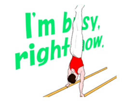 Gymnastics animation english. sticker #13720464