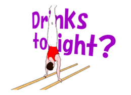 Gymnastics animation english. sticker #13720467