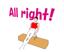 Gymnastics animation english. sticker #13720468