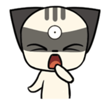 Three eyes cat of the Galatine sticker #13721625