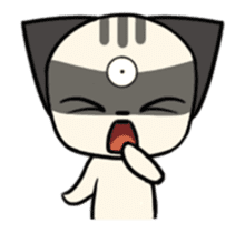 Three eyes cat of the Galatine sticker #13721625