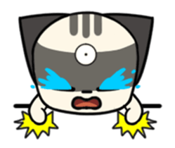 Three eyes cat of the Galatine sticker #13721626