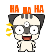 Three eyes cat of the Galatine sticker #13721627