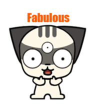 Three eyes cat of the Galatine sticker #13721628