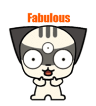 Three eyes cat of the Galatine sticker #13721628