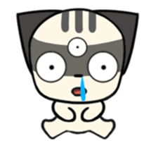 Three eyes cat of the Galatine sticker #13721629