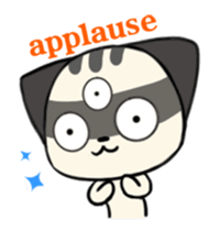 Three eyes cat of the Galatine sticker #13721630