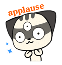 Three eyes cat of the Galatine sticker #13721630