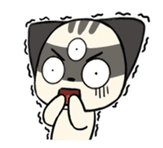 Three eyes cat of the Galatine sticker #13721631