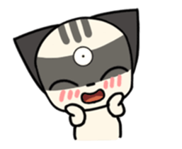 Three eyes cat of the Galatine sticker #13721632