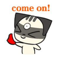 Three eyes cat of the Galatine sticker #13721633